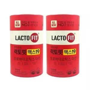 2통)종근당건강 락토핏 맥스19 프로바이오틱스 생유산균 아연 2g x 60포 / N