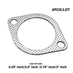 알루미늄 합금 배기 가스켓 5개/세트 3인치 79mm 파이프 머플러