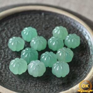 쥬얼리 제작용  미얀마 옥 흰색 호박 구슬 DIY 스트링 팔찌 목걸이 매력 액세서리