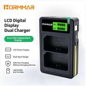 FZ100 듀얼 슬롯 배터리 충전기 타입-C 마이크로 USB (소니 A7M3 A7M4 A7CR A7C II A9 II A9 III ZV-E1 ZV-