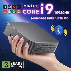 2026 신형 코어 i9-10980HK 휴대용 미니 PC 컴퓨터 윈도우 11 16GB/32GB DDR4 1/2TB SSD 게이밍 WiFi 6