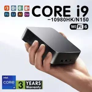 미니 PC 인텔 코어 i9 10980H/N150 윈도우 11 소형 포켓 컴퓨터 32GB 램 1/2TB SSD WIFI6 BT5.2 4K