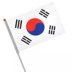 태극기 소형 손깃발 월드컵 응원도구 단체 소품 행사 국기 플래그 사무실 실내