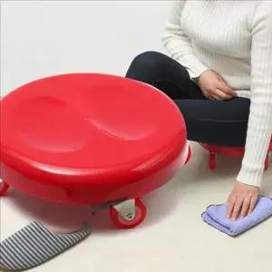 바닥 효도 청소 의자 회전 이동식 작업 의자 어르신 무릎 바닥 효도