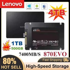 레노버 500GB 4TB 솔리드 스테이트 디스크 SSD 870 EVO 1TB 2TB 내장 HDD 하드 드라이브 SATA 3 2.5인치 노