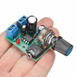 LM386 모노 오디오 증폭기 10W 출력35mm 조절 가능한 볼륨DIY 스피커 프로젝트용 312V DC