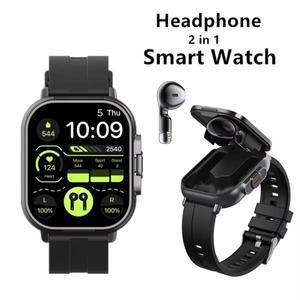남성용 TWS 이어폰 스포츠 시계 무선 블루투스 헤드셋 통화 Smartwatch 남성 건강 모니터링 여성용 손목 시