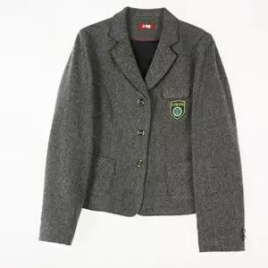 교복몰 블랙 그레이 빗살 소매단추 자켓 (경화여중)