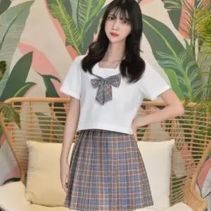 교복몰 차분한 오렌지 블라썸 일본여고생 세라복 반팔