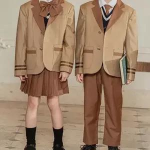 브라운 빅포켓 자켓세트 교복 어린이집 유치원 합창단
