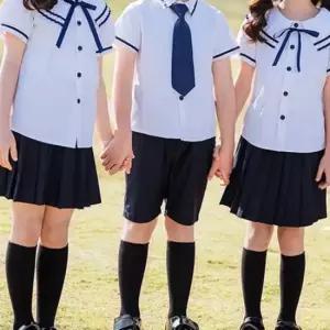 화이트 라인포인트 반팔 하복세트 교복 유치원 합창단