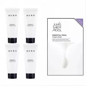 헤라 리프레싱 클렌징 폼 200g(50g 4개)+마스크팩 1매
