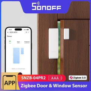 SONOFF SNZB-04PR2 SenseGuard DW Gen2 Zigbee 도어/창문 센서, 변조 감지 알림 기능이 있는 액티브 , ZBBr