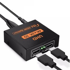 1x2 HDMI 호환 분배기 변환기 In Out 증폭기 4K/ PS3 Xbox 용 듀얼 디스플레이