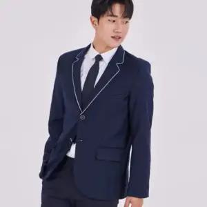 투버튼 화이트라인 남자 자켓 교복 학생복