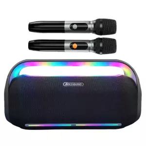 BBK-320PRO 블루투스스피커 300와트 충전식무선마이크2개포함 LED조명 USB SD Card 마이크입력1 트위터2대 우퍼2대 측면진동스피커2대