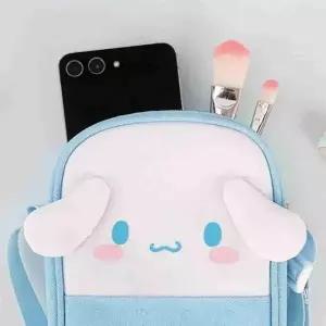( )시나모롤 얼굴 핸드폰가방 소풍가방 키즈크로스백 키즈가방