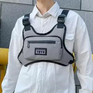 ( )익사이팅 스포츠 체스트백(그레이) 조끼가방 스포츠가방 앞으로매는가방 가슴가방