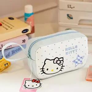 헬로키티 땡땡이 파우치 블루C08379