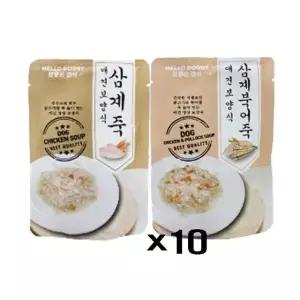 고단백 닭고기죽 애견 보양식 파우치 수제간식 80gX10 (WD46111)