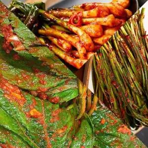 자연락 Fresh 전라도 모든재료 국내산 포기김치혼합세트 파김치1kg+부추김치2kg+깻잎1kg)