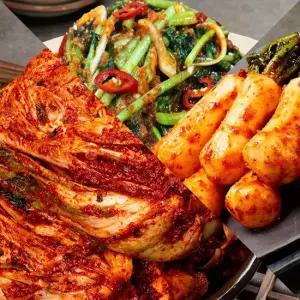 자연락 Fresh 전라도 모든재료 국내산 포기김치혼합세트 포기3kg+총각3kg+열무3kg)