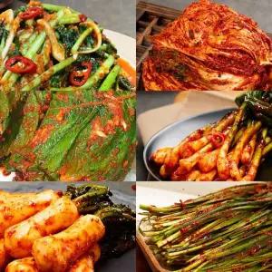 자연락 Fresh 전라도 모든재료 국내산 포기김치혼합세트 포기2kg+총각2kg+열무2kg+파1kg+부추2kg+깻잎1kg)