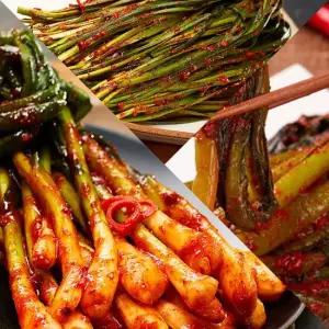 자연락 Fresh 전라도 모든재료 국내산 포기김치혼합세트 파김치1kg+부추김치2kg+갓2kg)