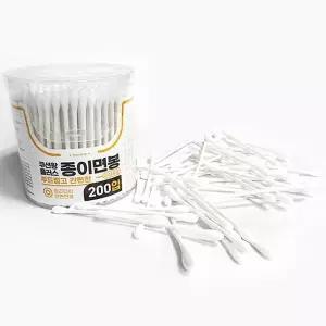 10개입 200P 플러스 케이스형 종이면봉 쿠션왕