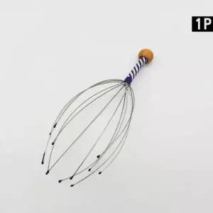 [콩심팥심]핸디형 두피마사지 마사지기 지압 머리 휴대용 브러시 1개