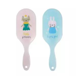 캐릭터브러쉬 쿠션브러쉬 거울 머리빗 휴대용 헤어 미니 선물