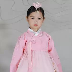 [하랑한복] 꽃비랑 여아용 아동 한복 세트
