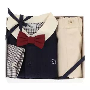 갤러리아 (백일,돌,예쁜아기옷)NY)쁘띠체크 VEST 3 SET (46A13-611-02)