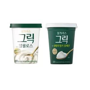 남양 불가리스 400g 그릭알룰로스2개+락토프리 그릭요거트2개 냉장배송 무배