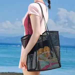 [라일리] Rly 경량 메쉬 숄더백 2color 비치 숄더백 대용