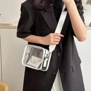 [라일리] Rly 데일리 투명 크로스 백 4color 비치 pvc