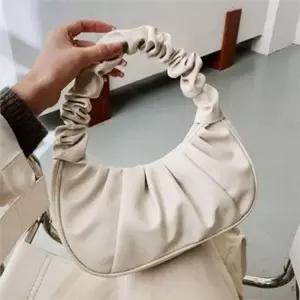 [라일리] Rly 데일리 숄더백 캐주얼 여성 숄더백 주름 가죽 만