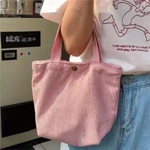 [라일리] Rly 데일리 토트 백 크로스 코듀로이 토트 백 핸드백