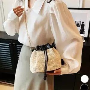 [라일리] Rly 복조리 여성 버킷백 숄더백 버킷백 여름 왕골