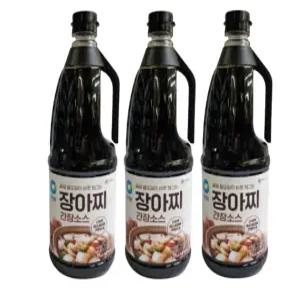 청정원 장아찌 간장 소스 1.7L X 3개