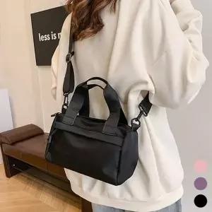 [라일리] Rly 미니 보스턴 크로스백 여성 데일리 나일론 숄더백
