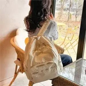 [라일리] Rly 가벼운 여성 백팩 나일론 데일리 백팩 바스락 학