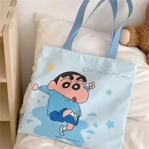 [라일리] Rly 데일리 면 캔버스백 블루 쇼퍼 캔버스 캔버스백 학생