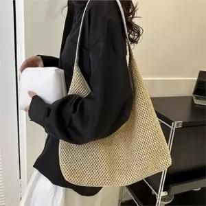 [라일리] Rly 데일리 여성 숄더백 파우치포함 여행용 라탄 숄더