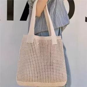 [라일리] Rly 빅사이즈 여성 니트 가방 쇼퍼 니트 가방 데일리
