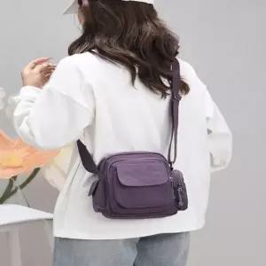 6컬러 경량 산뜻한 나일론 크로스백 여행 보조가방 소풍가방
