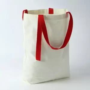 ( )무지 에코백 35x40cm 레드 와펜가방 가성비에코백