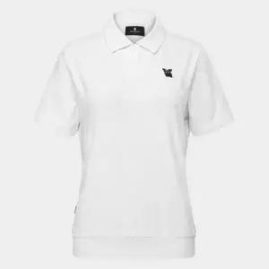 와이드앵글 WIDEANGLE 여성 CO 혼디어 쟈가드 폴로티셔츠 L (White) WWM26271W2