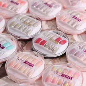 Osell 네일아트디자인 젤네일세트 네일스티커 숏 네일아트 셀프네일키트 패치 네일케어제품 손톱관리용품