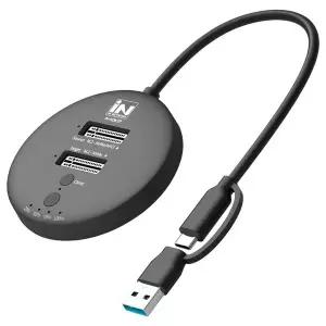 [골드스마일]IUN 외장형 USB C타입 GEN2 듀얼 M.2 NVMe SSD 2베이 도킹스테이션 카피